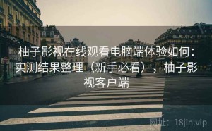 柚子影视在线观看电脑端体验如何：实测结果整理（新手必看），柚子影视客户端