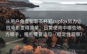 从用户角度聊聊茶杯狐cupfox努力让找电影变得简单：日常使用中哪些地方顺手，哪些需要适应（稳定性观察）