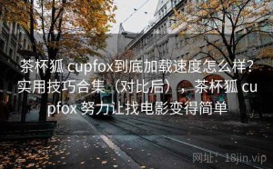 茶杯狐 cupfox到底加载速度怎么样？实用技巧合集（对比后），茶杯狐 cupfox 努力让找电影变得简单