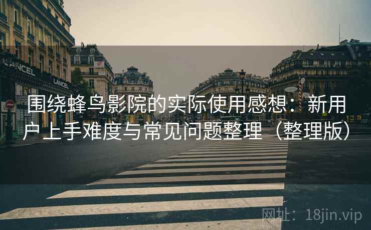 围绕蜂鸟影院的实际使用感想：新用户上手难度与常见问题整理（整理版）