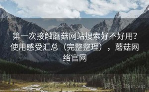 第一次接触蘑菇网站搜索好不好用？使用感受汇总（完整整理），蘑菇网络官网