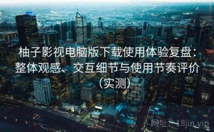 柚子影视电脑版下载使用体验复盘：整体观感、交互细节与使用节奏评价（实测）