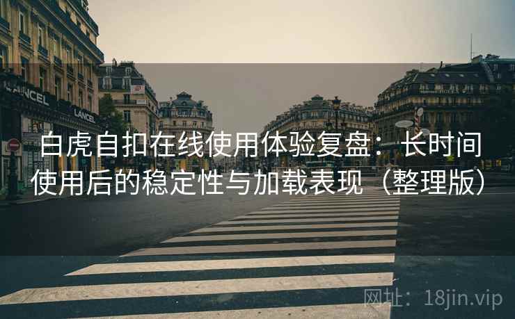 白虎自扣在线使用体验复盘：长时间使用后的稳定性与加载表现（整理版）