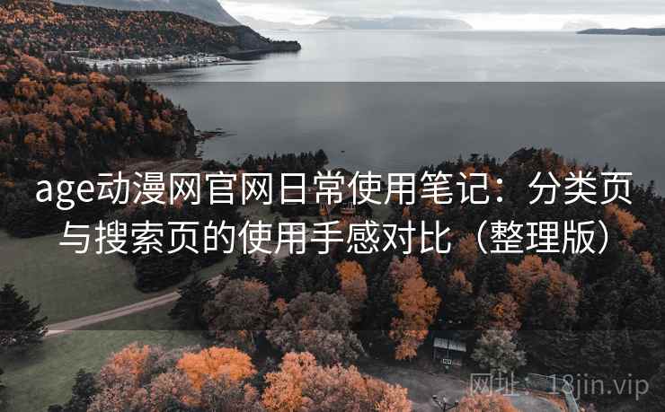 age动漫网官网日常使用笔记：分类页与搜索页的使用手感对比（整理版）